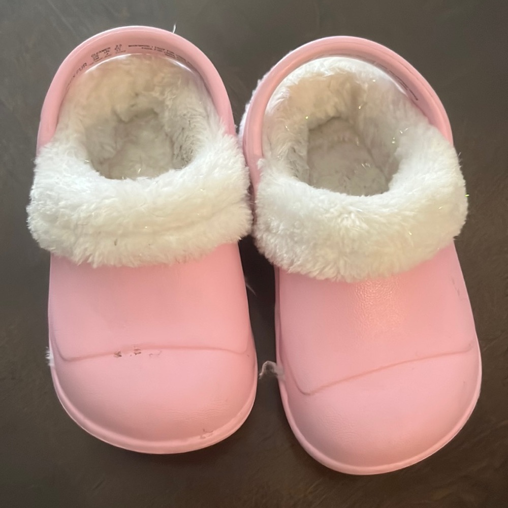 Pink stride rite slipper clogs